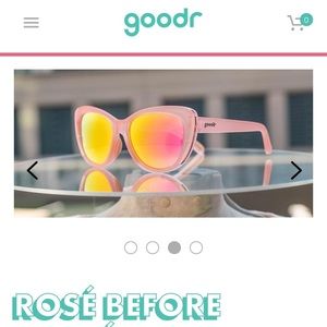 Goodr rose before brose runway sunglasses